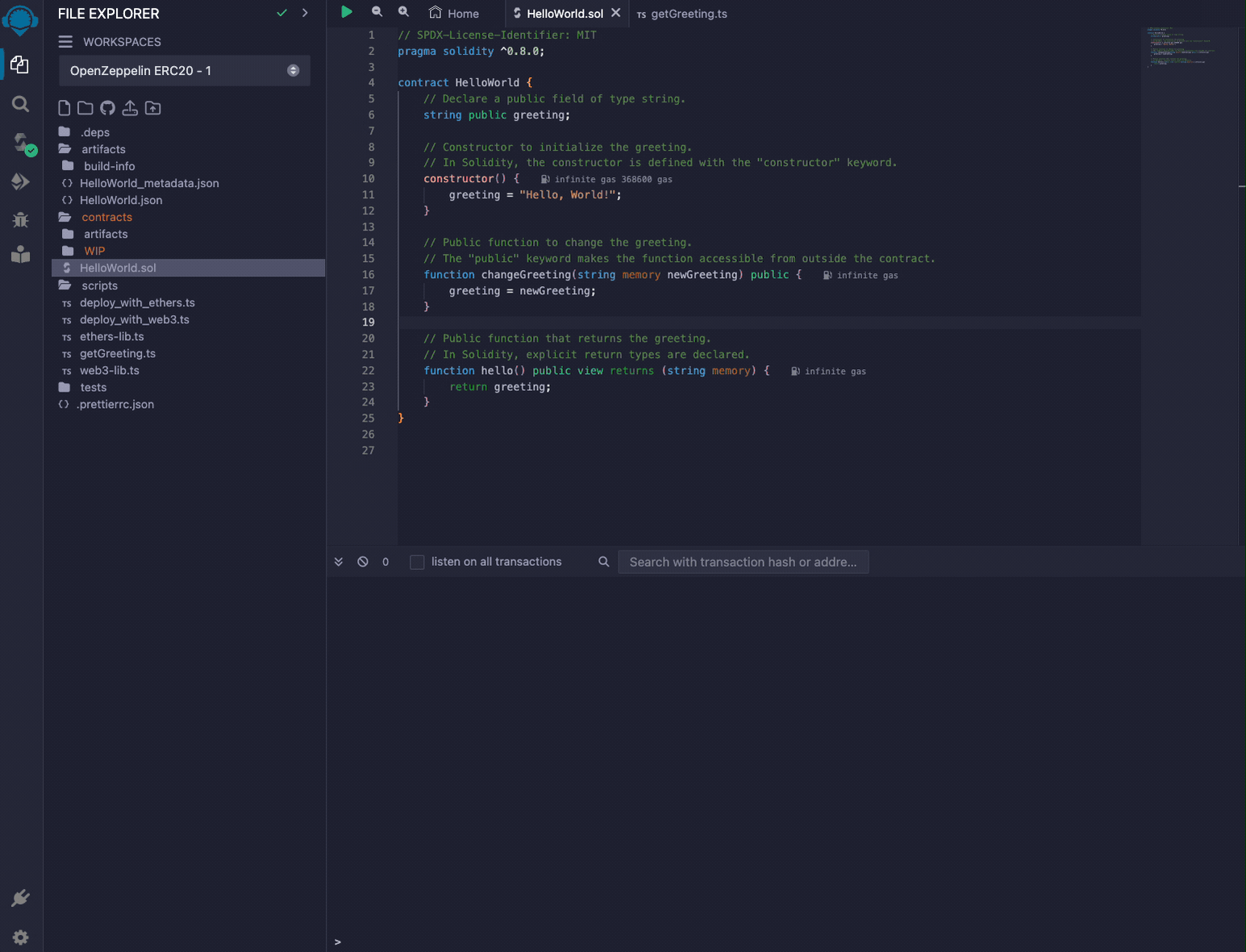 Update smart contract